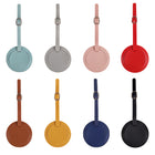 Round Shaped PU Leather Luggage Tags