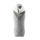 20 Oz. Collapsible Silicone Foldable Water Bottle with Straw