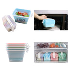 Microwavable Foldable Silicone Food Storage Bag W/ Carabiner