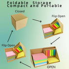 Foldable Sticky Notes Cube Box