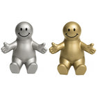 Custom 3.5" Gold Squeezable Smile Face Guy Phone Holder