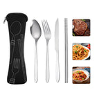 4 in 1 Stainless Steel Flatware Sets with Bag