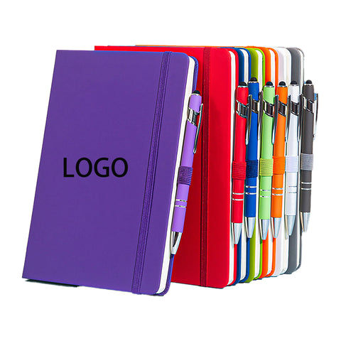 A5 Strap Customizable Thick Office Notebook