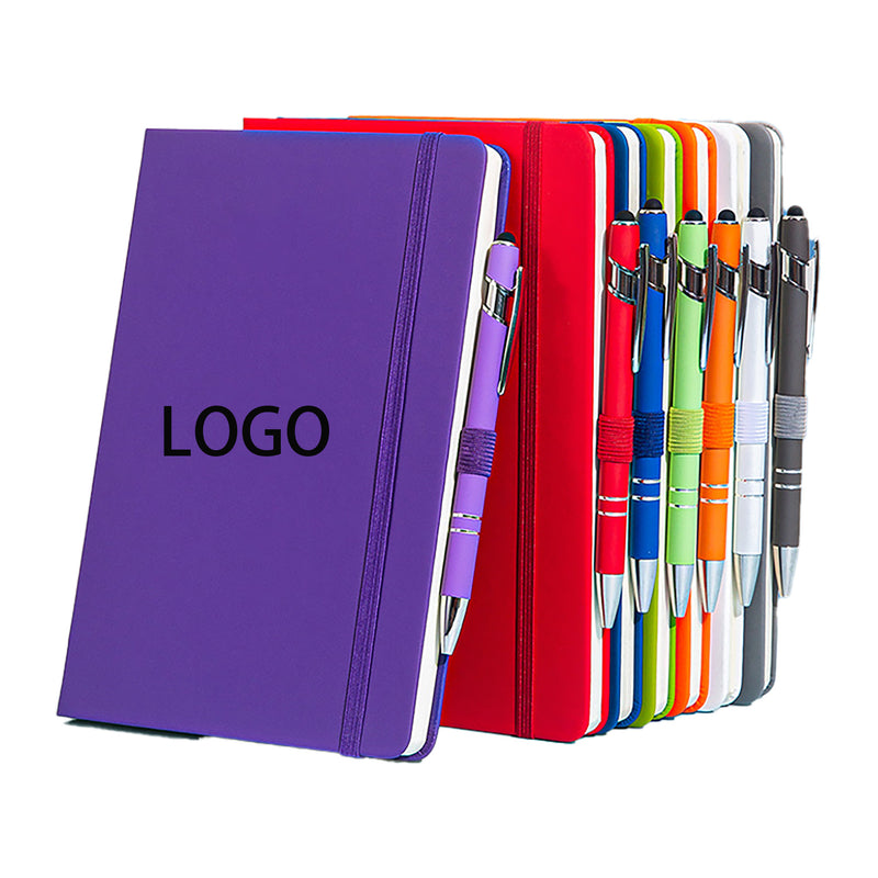 A5 Strap Customizable Thick Office Notebook