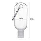 Travel-Sized Transparent Plastic Keychain For Hand Sanitizer