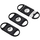 Custom Black Cigar Cutter Double Blade Guillotine