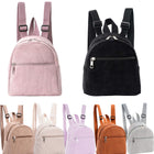 Embroidered Corduroy Stylish Women's Backpack