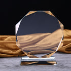Round Edge Crystal Glass Award
