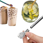 Stainless Steel Straw Spoon With Filter