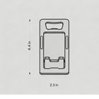 Card-style foldable portable aluminum alloy phone stand