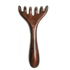 Portable Wooden Head Massage Scratcher Comb