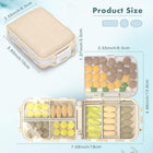 Portable Travel Wheat Straw Sealed Moisture-Proof Pill Box