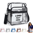 Clear PVC Crossbody Stadium Bag