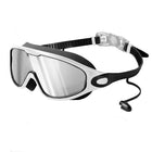 Large Frame Hd One Piece Earbud Swimming Goggles