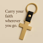 Custom Cross Metal Keychain