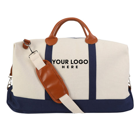 Large Capacity Striped Canvas Bag