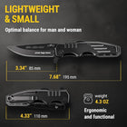 Safety Lock Tactical Folding Knife With Aluminum Handle