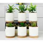 Ceramic White Round Planter