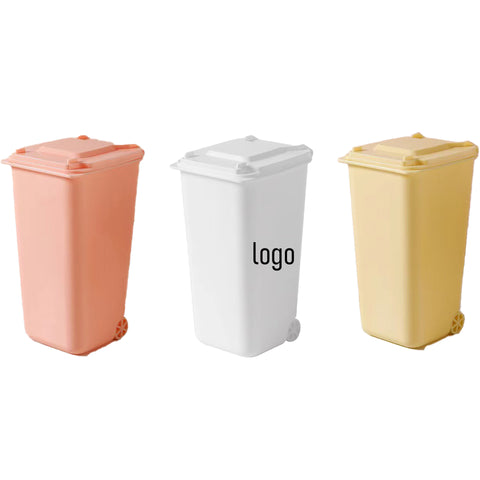 Desktop Mini Trash Can Pen Holder