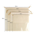 Shoe Bags Non-Woven Drawstring Shoes Organizers Set Of 5