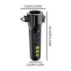 Usb Rechargeable Emergency Flashlight With Safety Hammer