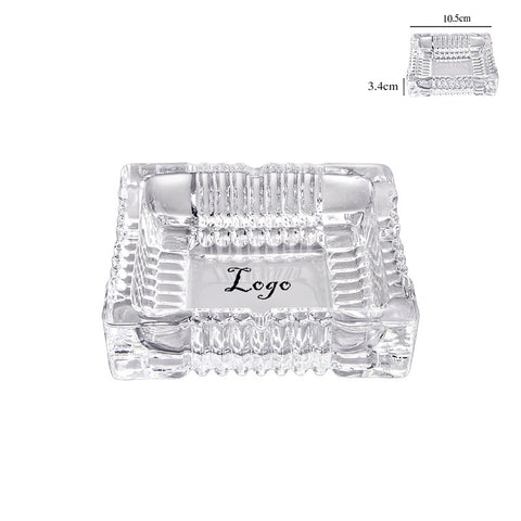 Square Glass Ashtray