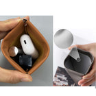 PU Leather Pouch With Snap Spring Closure