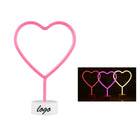 Heart Shaped Led Neon Signs With Stand