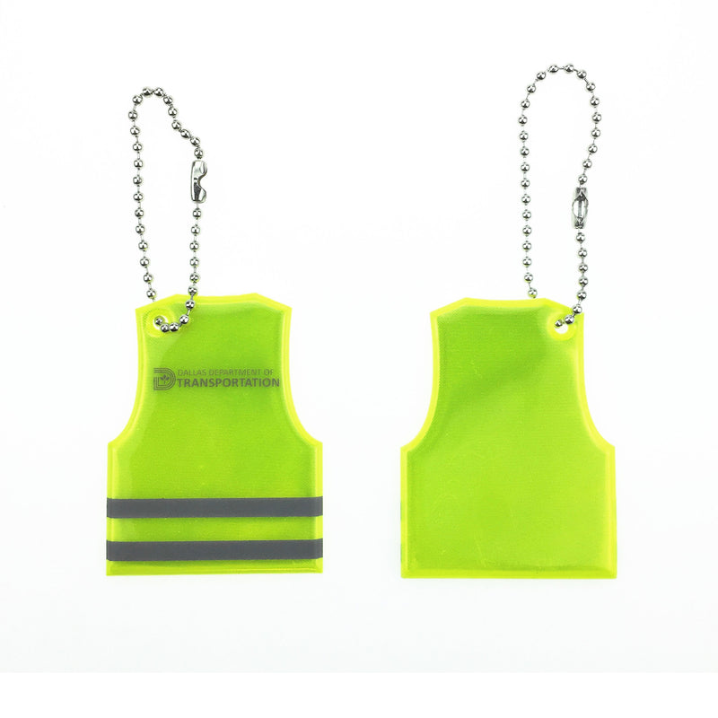 Pvc Safety Reflective Vest With Optional Keychain