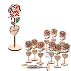Wooden Rose Sign Desktop Decor Festival Gift