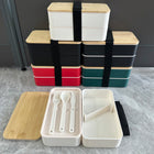 Bamboo Bento Box With Compartments