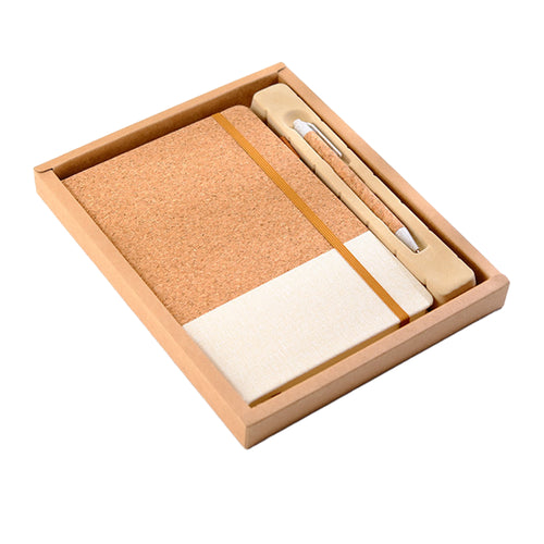 A5 Size Straw Material Notebook Set