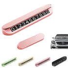 Car Phone Number Temporary Parking Card