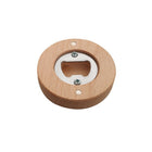 Bamboo Round Magnetic Bottle Opener