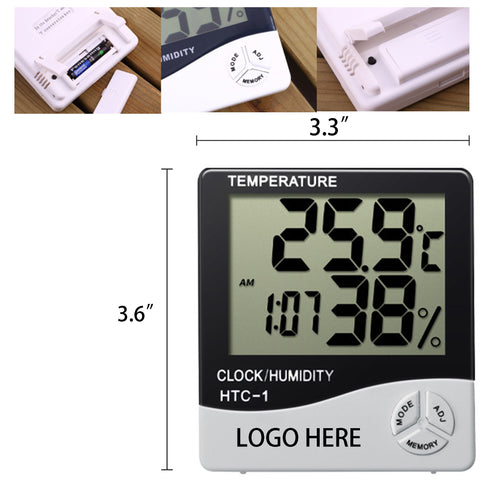 Digital Thermometer Hygrometer & Time Display