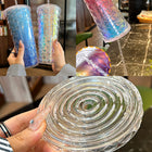24 Oz Double-wall Plastic Fish Scales Tumbler