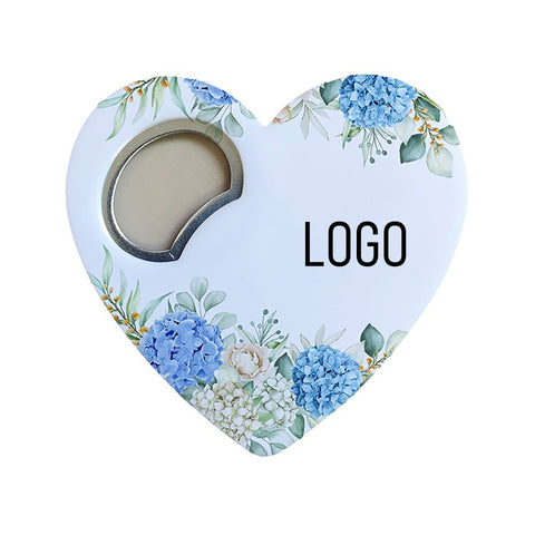 Creative Heart Plastic Beer Opener Magnetic Fridge Magnet