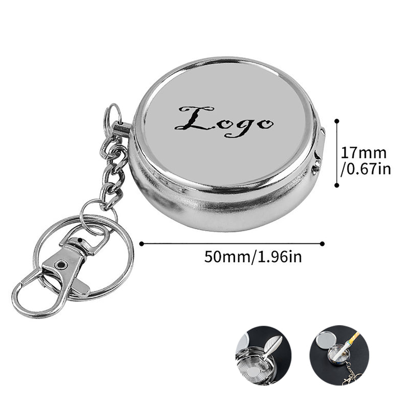 Portable Mini Ashtray Keychain