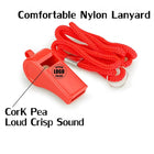 Abs Plastic Emergency Cheer Whistle With Lanyard