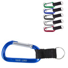 8 Cm Carabiner with Strap and Metal Plate