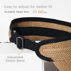 Women's Straw Beach Sun Hat UPF 80+