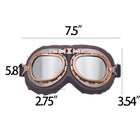 Angled Motorcycle Windproof Goggles