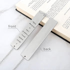 Metal Bookmark with Leaf Pendant