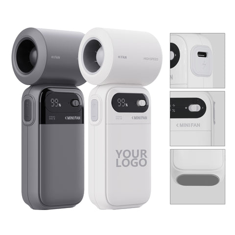 Mini Digital Display Handheld Fan