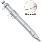 Plastic Caliper-Type Ballpoint Pen