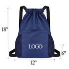 Diamond Check Drawstring Pocket With Side Pocket