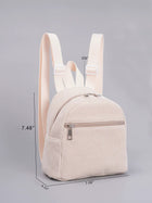 Embroidered Corduroy Stylish Women's Backpack