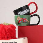 11.5oz Novelty Cute Big Handle Ceramic Coffee Mug