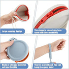 Multifunction Small Round Silicone Coin Purse With Zipper