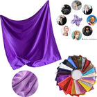 35''X35'' Women's Full Color Printed Glossy Satin Fabric Bandanna Head Scarf